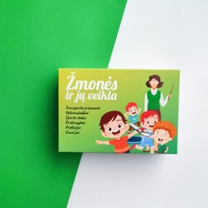 Žmonės ir jų veikla. Lavinamųjų kortelių rinkinys