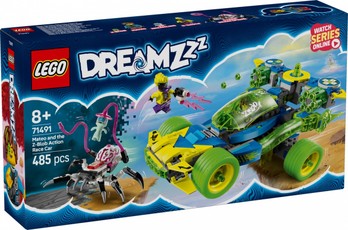 Konstrukcijos rinkinys DREAMZzz 71491 Mateo ir Z-Blob Veiksmų lenktynių automobilis