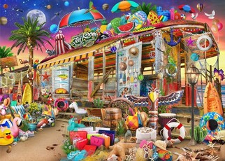 Brain Tree - Beach Fantasy 1000 Pieces Jigsaw Puzzle for Adults