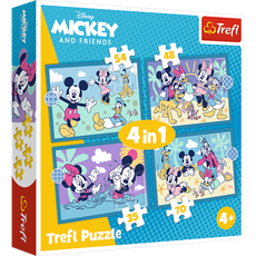 TREFL DISNEY 4 dėlionių rinkinys „Peliukas Mikis“
