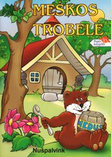 Meškos trobelė. Nuspalvink