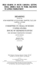 Field hearing in South Carolina
