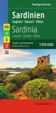 Sardinien, Straßen- und Freizeitkarte 1:150.000, freytag & berndt