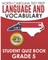 North Carolina Test Prep Language and Vocabulary Student Quiz Book Grade 5