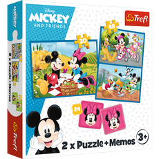 TREFL DISNEY „Peliukas Mikis" 30+ 48+ 24 memo kortelės dėlionė-žaidimas