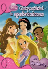 Galvosūkiai ir spalvinimas. Princesė (su lipdukais)