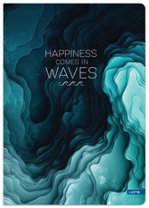 Knyga A5 96lap. 70g WAVES lang.