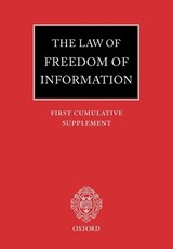 The Law of Freedom of Information