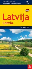 Latvija. Kelių žemėlapis. M 1:700 000 (laminuotas)