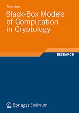 Black-Box Models of Computation in Cryptology