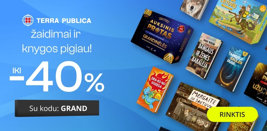 Leidyklos TERRA PUBLICA knygoms iki -40% extra nuolaidos!