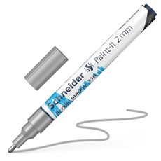 Žymeklis akrilinis Paint-lt 310 2mm sidabrinis