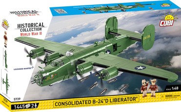Blocks konstruktorius: Consolidated B-24D Liberator, 1445 dalių
