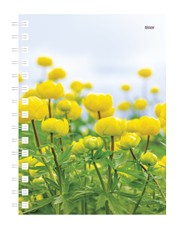 2022m Darbo knyga KANCLER Spiral DAY 145x185mm GLOBEFLOWER