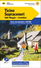 Kümmerly+Frey Wanderkarte 26 Ticino, Sopraceneri 1:60.000