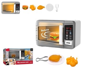 Žaislinė mikrobangų krosnelė, baterijomis maitinama