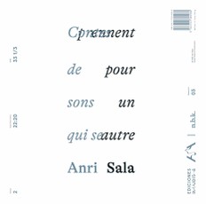Anri Sala. Contes de sons qui se prennent pour un autre. n.b.k. Record #3