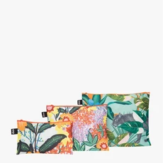 LOQI pirkinių krepšys „Thai Floral & Wild Forest Recycled Zip Pockets“ LOQI pirkinių krepšys „Thai Floral & Wild Forest Recycled Zip Pockets“