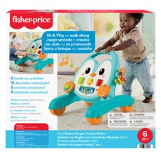FISHER-PRICE 2 in 1 muzikinė pingvino vaikštynė (JHF74)