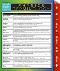 Physics Terminology