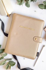 Mokytojo dienoraštis su premium kokybės odiniu užvalkalu, smėlio, 2025/2026