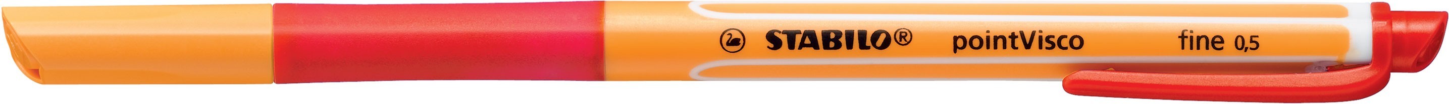 Rašiklis POINT VISCO 0.5 raudonas