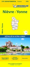 Nievre, Yonne - Michelin Local Map 319