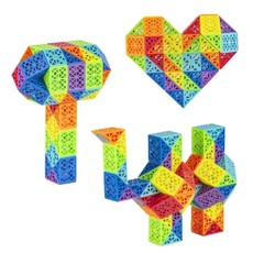 Gyvatėlė: kubiko rubikas-galvosūkis, fidget žaislas