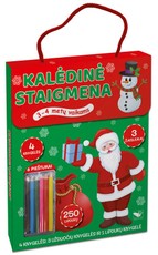 Kalėdinė staigmena: užduočių knygelių rinkinys 3-4 metų vaikams