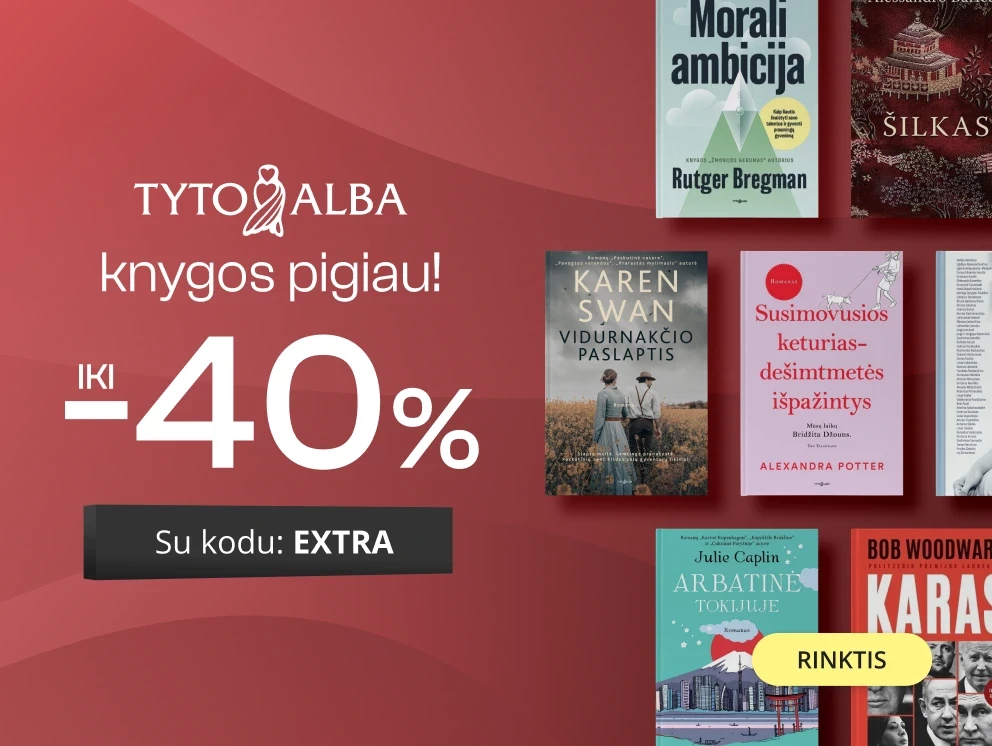 Leidyklos TYTO ALBA knygoms iki -40% extra nuolaidos!