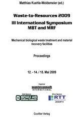 Waste-to-Resources 2009 III International Symposium MBT and MRF