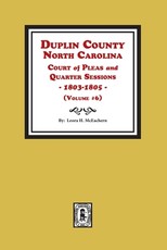 Duplin County, North Carolina Court of Pleas and Quarter Sessions, 1803-1805. Volume #6