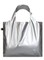 LOQI pirkinių krepšys „METALLIC Matt Silver“
