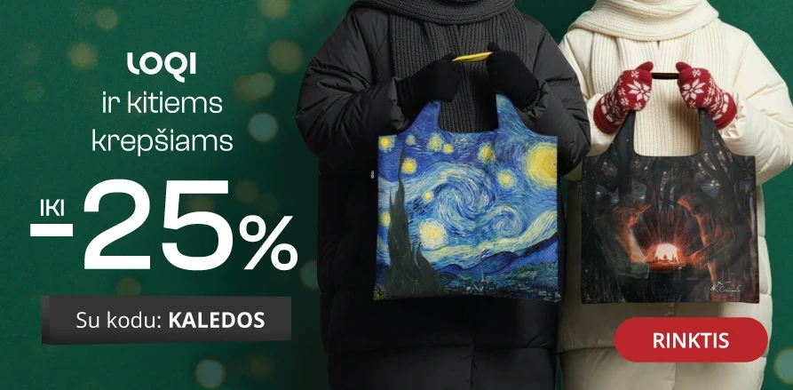 LOQI ir kitiems krepšiams - extra nuolaidos iki -25%