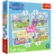 TREFL PEPPA PIG 4 dėlionių rinkinys „Kiaulytė Pepa“