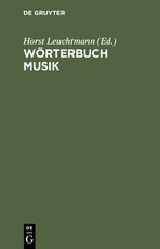 WÃÂ¶rterbuch Musik