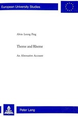 Theme and Rheme; An Alternative Account