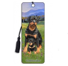 3D knygos skirtukas „Rotveileris”