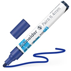 Žymeklis akrilinis Paint-lt 320 4mm mėlynas