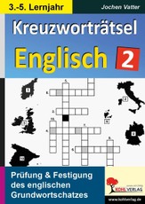 Kreuzworträtsel Englisch  /  3.-5. Lernjahr