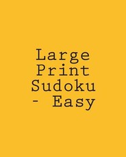 Large Print Sudoku - Easy