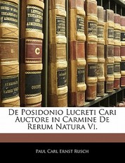 de Posidonio Lucreti Cari Auctore in Carmine de Rerum Natura VI.