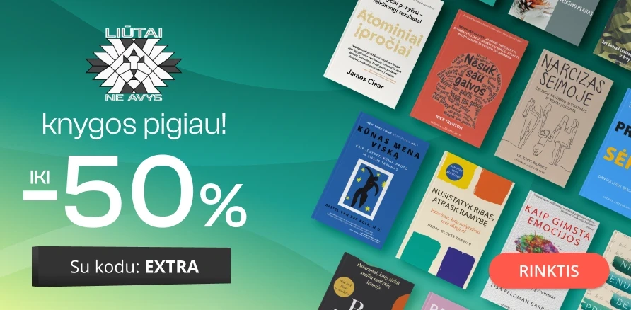 Leidyklos LIŪTAI NE AVYS knygoms iki -50% extra nuolaidos!