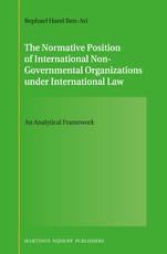 The Normative Position of International Non-Governmental Organizations Under International Law