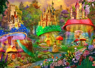 Brain Tree - Dream Castle 1000 Pieces Jigsaw Puzzle for Adults