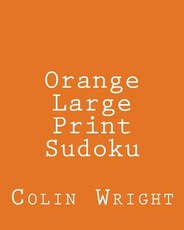 Orange Large Print Sudoku