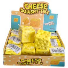 Antistresinis žaislas „Squishy Cheese“, 6 x 6 cm, 1 vnt.