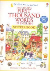First Thousand Words in English Sticker Book