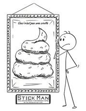 Stick Man Coloring Book for Grown-Ups