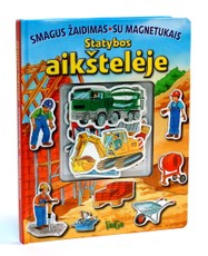 Statybos aikštelėje. Smagus žaidimas su magnetukais